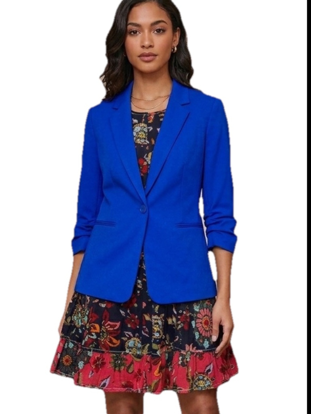 Calvin Klein Cobalt Blue Tailored Blazer Size 0 NWOT – Stunning Color